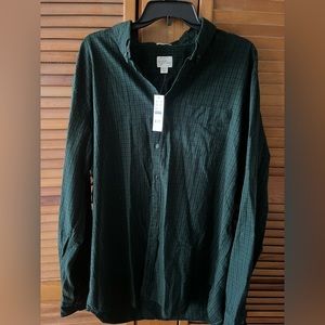 J crew mens XLT flannel / new with tags